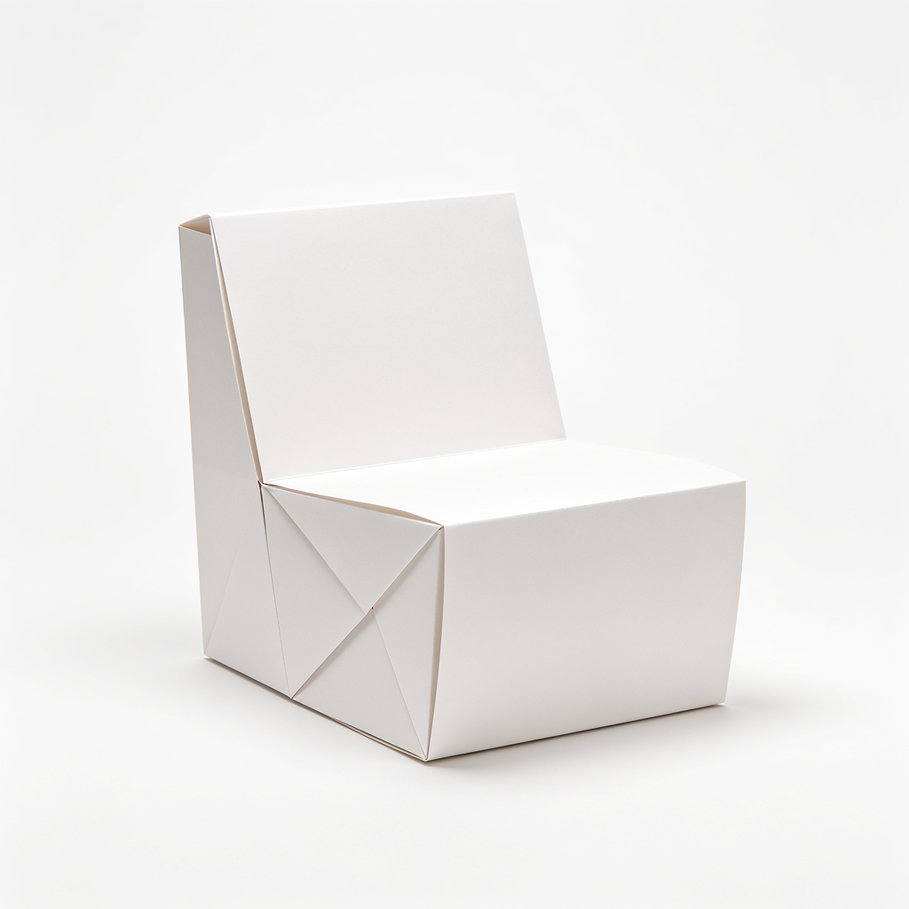 Aymotion AlienTech Home Furniture Softeating Modern Design Accordin Folding Paper Stool Sofa Chair Kraft Paper Relaxing Foot Stool-Fashion Paper Design, Ideal for School, Kitchen,Living & Dining Room